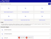 Tablet Screenshot of kingsenvirotech.com